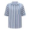 KICILVS Striped Shirt Women, Striped Button Down Shirt Women, Blue and White Striped Shirt Women, Red and White Striped Shirt Women, Striped Tshirt Women, Striped Shirt, Womens Striped Tshirt view 3