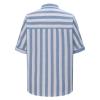 KICILVS Striped Shirt Women, Striped Button Down Shirt Women, Blue and White Striped Shirt Women, Red and White Striped Shirt Women, Striped Tshirt Women, Striped Shirt, Womens Striped Tshirt view 4