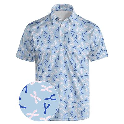 Xdceu Golf Polos for Men - Funny Golf Shirts Print Mens Golf Shirts Short Sleeve Quick-Dry Moisture Wicking, Breathable Polo Shirt
