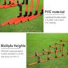 SHENJIA Kids Portable Hurdles Training Equipment - Plastic Soccer Agility Workout Trainer Kit, 5 Pack Different Height Hurdles, Track and Field Practice Kit(Color:Yellow) view 3