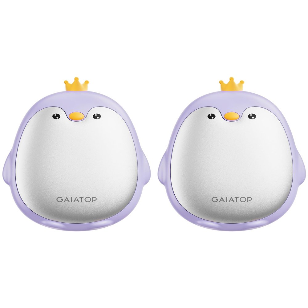 Gaiatop Magnetic Hand Warmers Rechargeable 2 Pack, 3 Settings Cute Pocket Penguin, Fast Hot Hands Reusable Portable Electric Heater for Camping Hunting Golf, Stocking Stuffers Gifts for Women Men