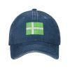 Achen Greenland Flag Proposal Baseball Cap for Men Women Vintage Trucker Hat Golf Hats Dad Hat Navy Blue view 1
