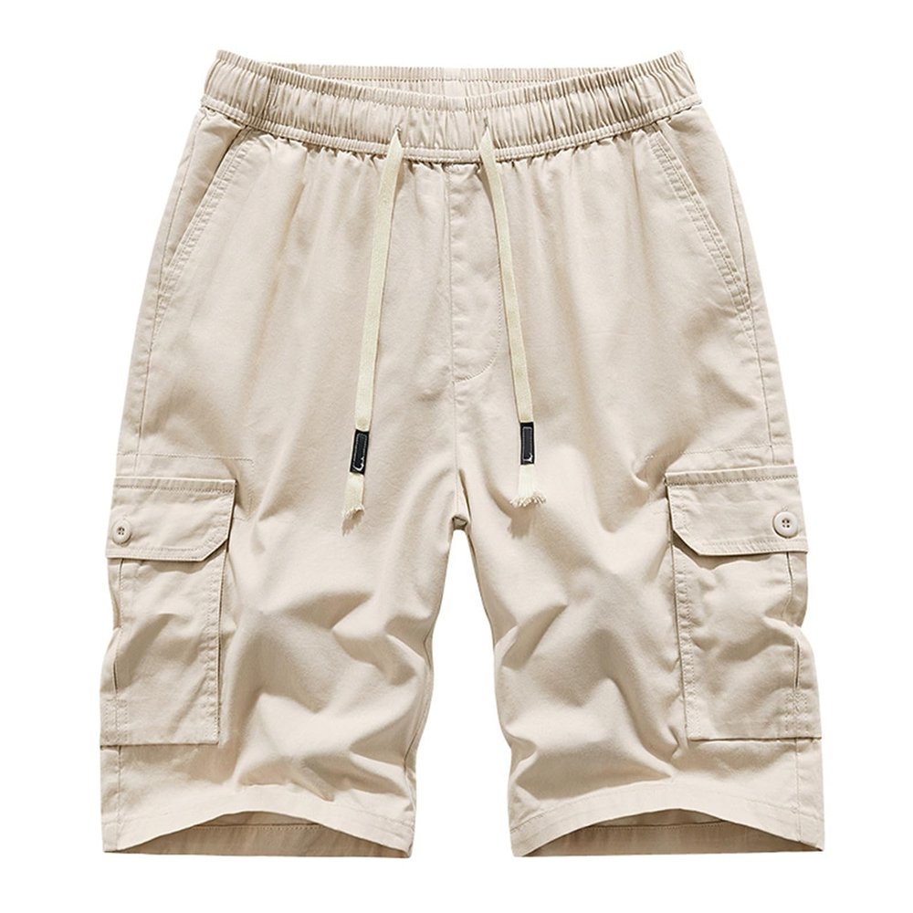 LushNest Mens Shorts, Men's Multi Pocket Casual Workout Shorts, Mens Cargo Shorts Cotton Work Shorts