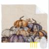 Beach Blanket Waterproof Sandproof Beach Mat,Fall Thanksgiving Watercolor Pumpkin Picnic Blankets with Sand Pockets and Stakes,Farm Harvest Retro Linen Outdoor Pad for Seaside,Travel,Camping,Hiking view 1