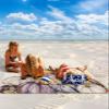 Beach Blanket Waterproof Sandproof Beach Mat,Fall Thanksgiving Watercolor Pumpkin Picnic Blankets with Sand Pockets and Stakes,Farm Harvest Retro Linen Outdoor Pad for Seaside,Travel,Camping,Hiking view 2
