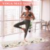 Rocking Giraffee Yoga Mat Towel Flower Cute Black Dog Brick Wall Non Slip Hot Yoga Mat Towel with Corner Pockets Absorbent Microfiber Yoga Towels for Hot Yoga, Bikram, Pilates, 26x74 Inch view 2