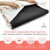 Rocking Giraffee Yoga Mat Towel Flower Cute Black Dog Brick Wall Non Slip Hot Yoga Mat Towel with Corner Pockets Absorbent Microfiber Yoga Towels for Hot Yoga, Bikram, Pilates, 26x74 Inch view 3
