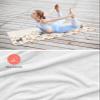 Rocking Giraffee Yoga Mat Towel Flower Cute Black Dog Brick Wall Non Slip Hot Yoga Mat Towel with Corner Pockets Absorbent Microfiber Yoga Towels for Hot Yoga, Bikram, Pilates, 26x74 Inch view 4