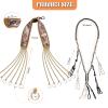 2 Pack Duck Hunting Accessories,Duck Strap Game Carrier 12 Drops Slip Knots,Duck Call Lanyard with 12 Adjustable Loops,Paracord Game Call Lanyard Extra Drops Goose Hanger for Outdoor Hunting Predator view 2