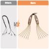 2 Pack Duck Hunting Accessories,Duck Strap Game Carrier 12 Drops Slip Knots,Duck Call Lanyard with 12 Adjustable Loops,Paracord Game Call Lanyard Extra Drops Goose Hanger for Outdoor Hunting Predator view 4
