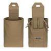 IDOGEAR Molle Dump Pouch Mini Folding Recycling Bag molle Waist Tool Sundries Bag Magazine Utility Pouch for Molle Belt Tactical Vest Backpack(Coyote Brown) view 2