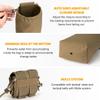 IDOGEAR Molle Dump Pouch Mini Folding Recycling Bag molle Waist Tool Sundries Bag Magazine Utility Pouch for Molle Belt Tactical Vest Backpack(Coyote Brown) view 4