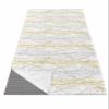 Rocking Giraffee Yoga Mat Towel Gold Grey Tree Branch Non Slip Hot Yoga Mat Towel with Corner Pockets Absorbent Microfiber Yoga Towels for Hot Yoga, Bikram, Pilates, 26x74 Inch view 1