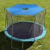 Busaiu Trampoline Shade Cover, 6/8/10/12/14/16FT Sun-Protection Trampolines Canopy, Portable Anti-UV Trampolines Sunshade Accessories(16FT-12 Poles) view 1