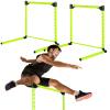 Gemscream 2 Pcs Adjustable Height Training Hurdle 23. 62'' Detachable Hurdles Track and Field Equipment Agility Speed Training Equipment with Scale for Soccer Basketball Obstacle Courses Workout