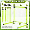 Gemscream 2 Pcs Adjustable Height Training Hurdle 23. 62'' Detachable Hurdles Track and Field Equipment Agility Speed Training Equipment with Scale for Soccer Basketball Obstacle Courses Workout view 4