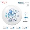 Yikun Distance Driver Glaze Line Xihe and Overstable Midrange Disc YAN view 3