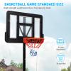 GarveeLife Portable Basketball Hoop 5.2-10 ft Adjustable Basketball Goal System, 44 in Outdoor Hoop & Goals for Kids, Youth, and Adults in Backyard, Driveway, Garage view 2