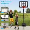 GarveeLife Portable Basketball Hoop 5.2-10 ft Adjustable Basketball Goal System, 44 in Outdoor Hoop & Goals for Kids, Youth, and Adults in Backyard, Driveway, Garage view 3