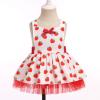 ODASDO Berry First 1st Birthday Outfit for Baby Girls Strawberry Dress One Year Old Party Cake Smash Summer Sunsuit Toddlers Backless Tutu Tulle Romper Newborn Photo Shooting Red Strawberry 12-18M view 2