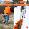 Silipull 2 Pcs Deer Drag Sleds Deer Sled Game Hauler with 2 Pcs Heavy Duty Drag Strap for Duck Hunting Ice Fishing Accessories Rope Pulling Harness for Hunting Gift(Orange,Vivid) view 3