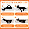Silipull 2 Pcs Deer Drag Sleds Deer Sled Game Hauler with 2 Pcs Heavy Duty Drag Strap for Duck Hunting Ice Fishing Accessories Rope Pulling Harness for Hunting Gift(Orange,Vivid) view 4