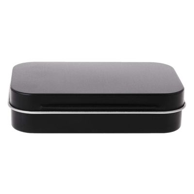 Storage Box Small Jewelry For Key Tin Black Gifts Seal