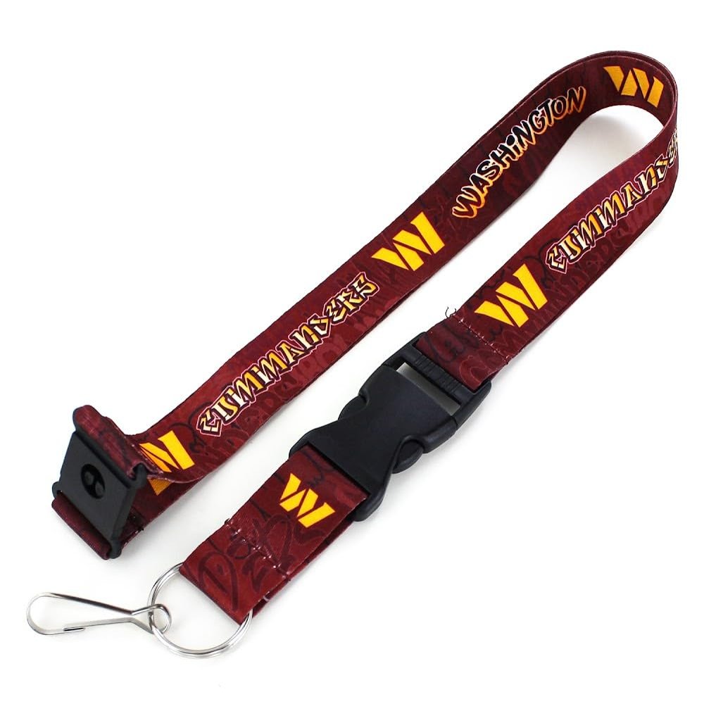 aminco NFL Washington Commanders Graffiti Lanyard