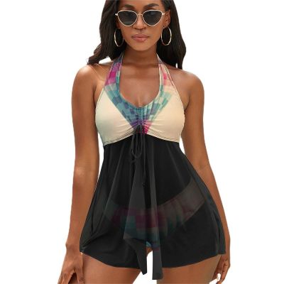 Hot Air Balloon in The Sky Tankini Swimsuits for Women Two Piece Bathing Suits 2024 Summer Beach Swimwear Swim Tank Top