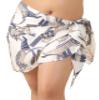 AUZURE Women's Short Sarong Coverups Beach Bikini Wrap Skirt Sheer Swimsuit Scarf Swimwear Pareo Cover Ups (63" x 19") view 1