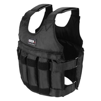 NineFit Basics Weighted Vest for Women, 20lb/30lb/40lb/50lb/100lb, Adjustable Weights, Oxford Fabric and Foam, Black, Strength Training