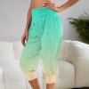 XUNRYAN Women's Capri Pants Cropped Joggers with Pockets Workout Sweatpants Athletic Boho Palazzo Trousers Bermuda Shorts view 4