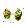 Anneome 2pcs Reusable Cheerleading Pom Poms Handle Lightweight and Handheld Glitter Cheerleading for Sports Games School Events and Dance Metallic Green view 3
