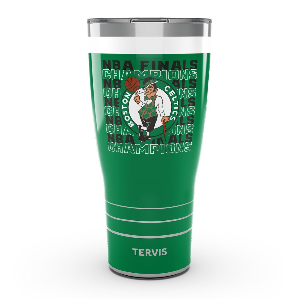 Tervis Traveler NBA Boston Celtics - 2024 NBA Finals Champions Triple Insulated Tumbler Travel Cup Keeps Drinks Cold & Hot, 30oz, Stainless Steel