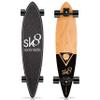 SereneLife Mini Cruiser Skateboard for Kids, Teens and Adults, Flat Concave Design with Non Slip Black Grip Tape, Durable Ply Deck, 44x10x4 in, Canadian and Bamboo Maple Deck (Black) view 1