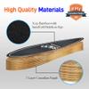 SereneLife Mini Cruiser Skateboard for Kids, Teens and Adults, Flat Concave Design with Non Slip Black Grip Tape, Durable Ply Deck, 44x10x4 in, Canadian and Bamboo Maple Deck (Black) view 3