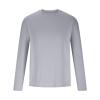 Men's Quick Dry Sun Shirts UPF 50+ SPF UV Protection Swim Tops Long Sleeve Lightweight Fishing Hiking Shirts Gray view 3