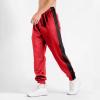 Mens Tear-Away Basketball Pants High Split Snap Button Post-Surgery Casual Sweatpants Red view 2