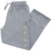 CornBorn Navy Midshipmen Sweatpants - Premium Fleece USNA Vertical Navy - Gray - XL view 1