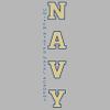 CornBorn Navy Midshipmen Sweatpants - Premium Fleece USNA Vertical Navy - Gray - XL view 2