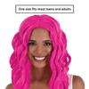 Amscan Vibrant Pink Body Wave Wig - 1 Piece - One Size Fits All, Perfect for Parties, Cosplay, and Everyday Fashion view 2