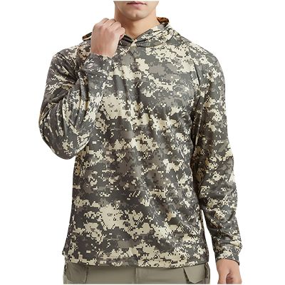 Sun Shirts for Men UPF 50+ Sun Protection Hoodie T-Shirt Long Sleeve SPF Outdoor Fishing Lightweight UV Hiking Shirts