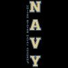CornBorn Navy Sweatpants - Premium Fleece USNA Vertical Navy - Black - Small view 2