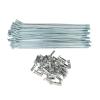 USZIJIE 36pcs 3.8mm Thread Diameter 124mm-225mm Length Motorcycle Wheel Spokes with Nipples Dirtbike(8G 141mm) view 1