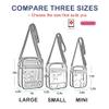 USPECLARE Clear Purse Stadium Transparent Messenger Bag Stadium Approved for Men and Women Clear CrossBody Bag view 2