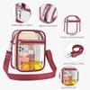 USPECLARE Clear Purse Stadium Transparent Messenger Bag Stadium Approved for Men and Women Clear CrossBody Bag view 4