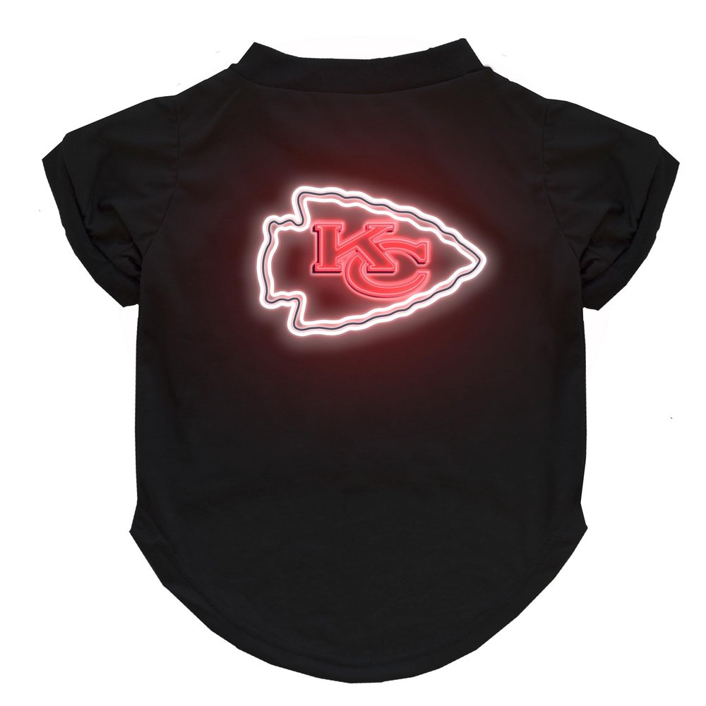 Littlearth NFL Neon Pet T-Shirt Kansas City Chiefs