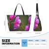 Dragonfly On The Flower Print Anti-Sand Beach Tote Bag,Versatile And Stylish For All Your Adventures view 4