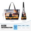 Aircraft Plane At Sunset Print Spacious Travel Beach Bag,Versatile Anti-Sand Beach Tote,For All Your Needs view 3