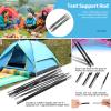 3.96M Fiberglass Camping Tent Pole Bars,Tent Poles Replacement for Camping Hiking Backpacking and Parties Outdoor Support Rods Awning Frames Kit Canopy Poles for Beach Accessories view 3